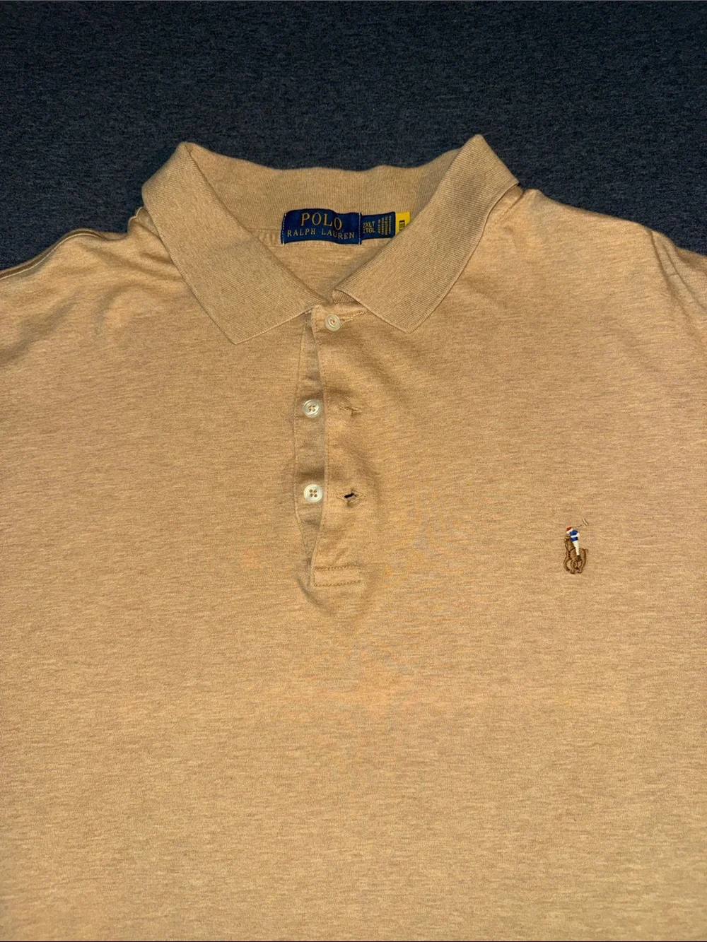 Polo by Ralph Lauren Gold Cotton Polo Shirt